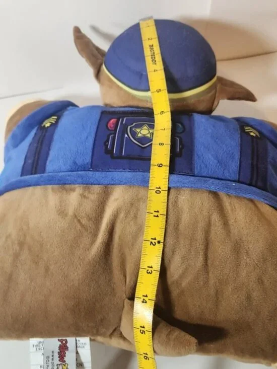 Pillow Pets Paw Patrol Chase Police Dog Plush Folding Stuffed Animal Toy 16 inch - Picture 7 of 8